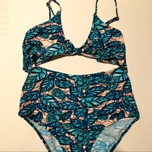 Cupshe floral one-piece swimsuit